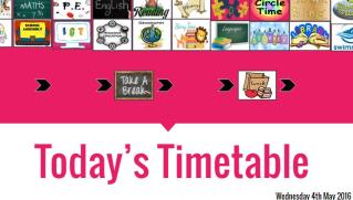 visual electronic timetable