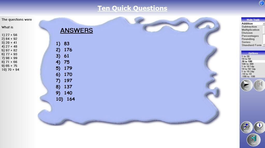 Ten Quick Questions: A Fantastic, Free Mental Maths Tool. – EDTECH 4 ...